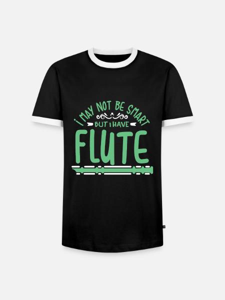 Fluit fluit Bot fluit grappige geschenk - Mannen contrastshirt - zwart/wit
