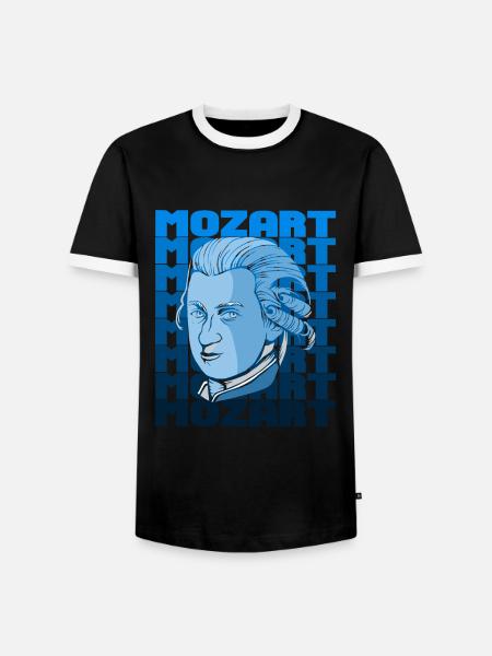 Mozart - T-shirt contrasté Homme - noir/blanc
