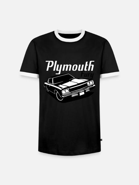Plymouth Fury - Miesten kontrastipaita - musta/valkoinen