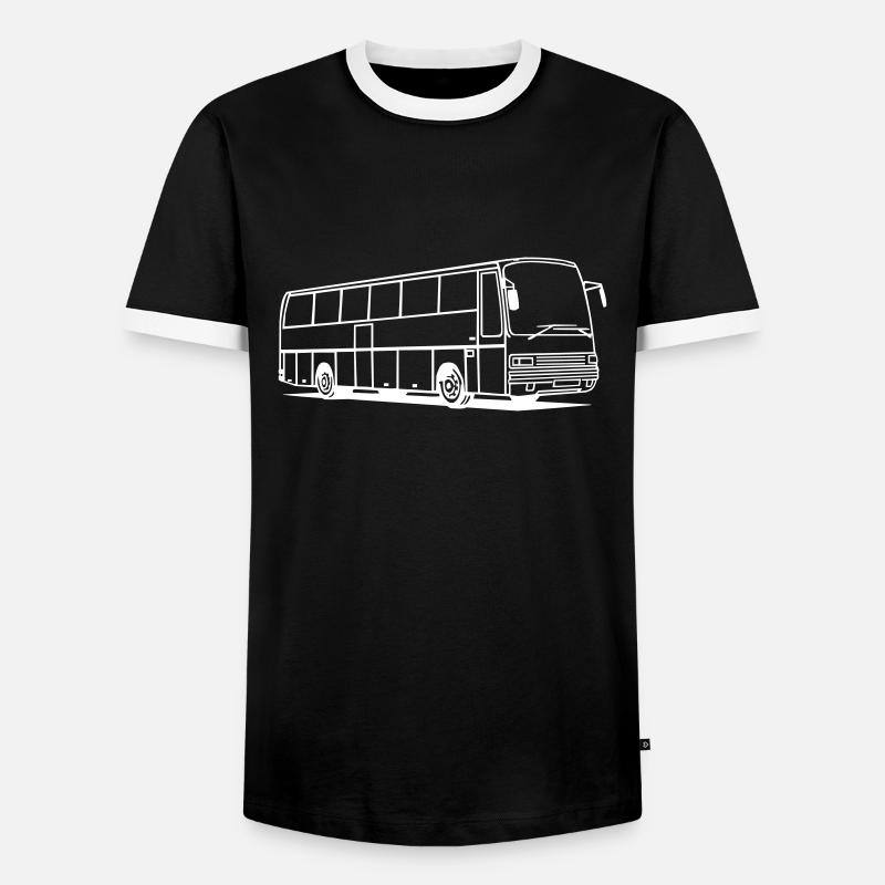 S 215 HD - Männer Kontrast-T-Shirt - Schwarz/Weiß