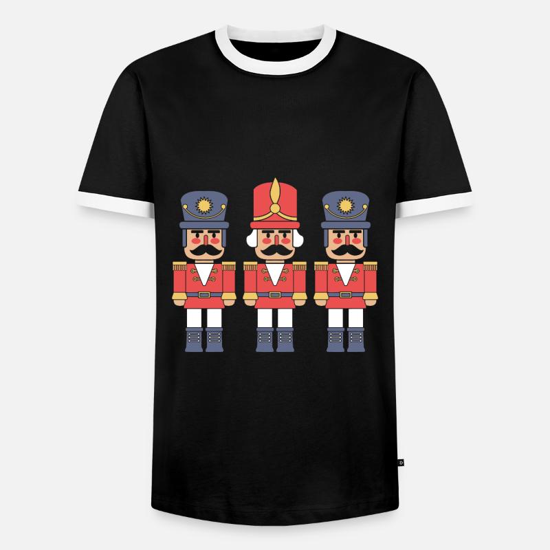 Nutcracker Christmas - Men's Ringer Shirt - black/white