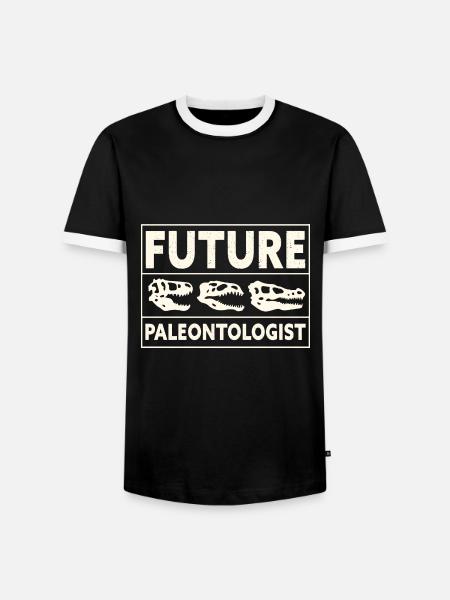 Future Paleontologist Dinosaur Bone - Männer Kontrast-T-Shirt - Schwarz/Weiß