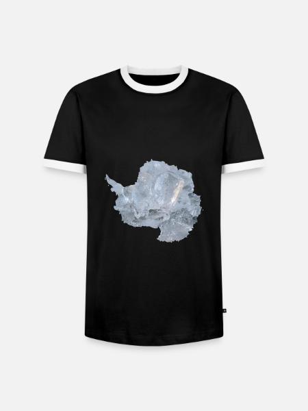 Antarktis - Männer Kontrast-T-Shirt - Schwarz/Weiß
