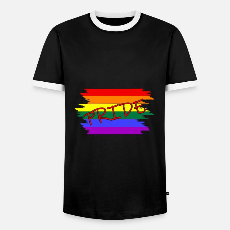 Pride - Männer Kontrast-T-Shirt - Schwarz/Weiß