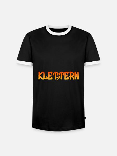 Klettern Geschenk Kletterwand - Männer Kontrast-T-Shirt - Schwarz/Weiß