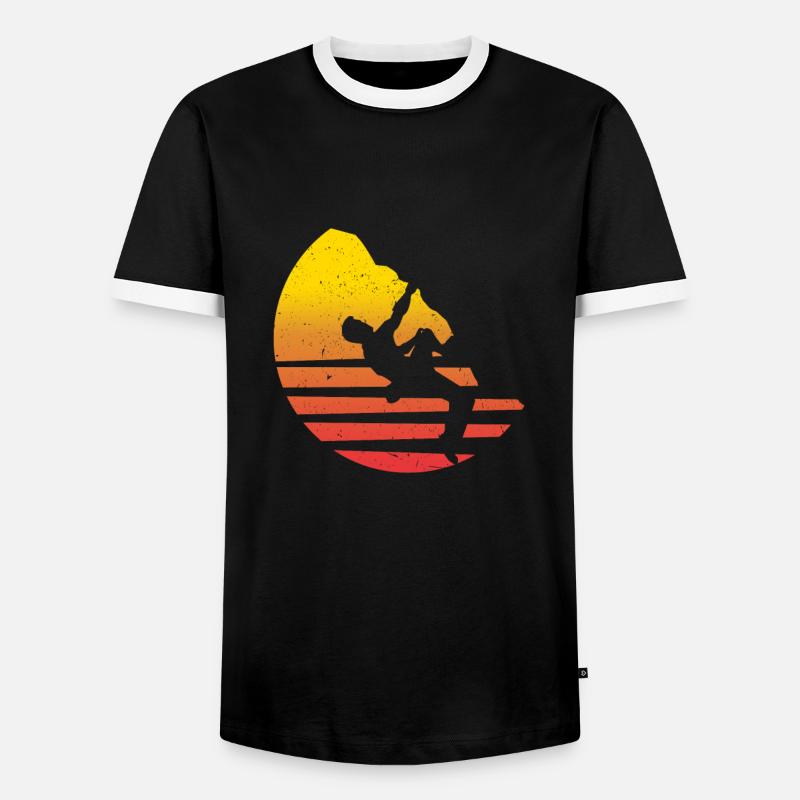 Climb - Men's Ringer Shirt - black/white