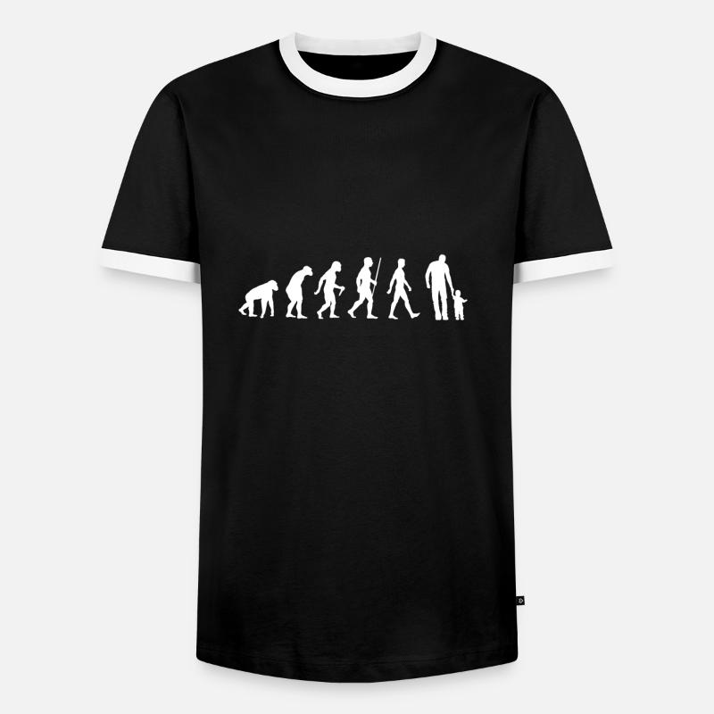 Evolution DAD - Men's Ringer Shirt - black/white