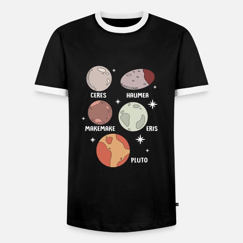 Solar System Universe - Men's Ringer Shirt - black/white