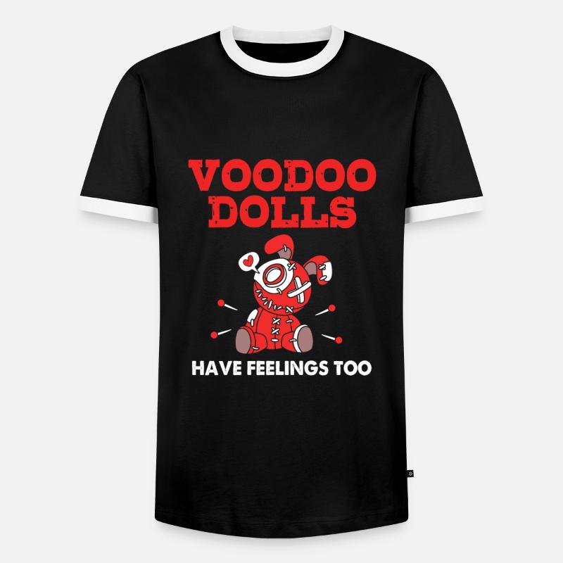 Voodoo - Men's Ringer Shirt - black/white