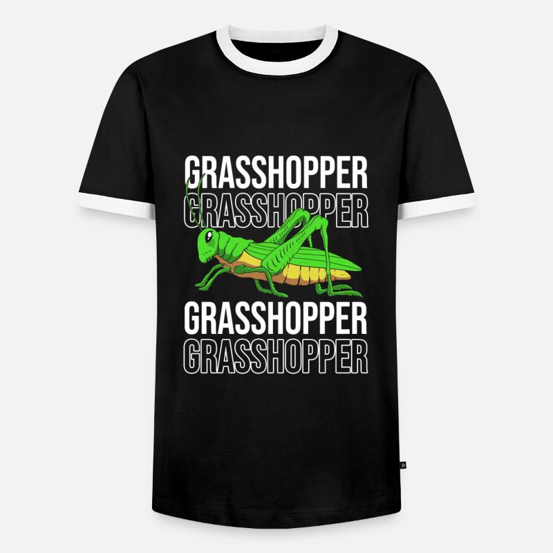 Grasshopper grasshopper - Men's Ringer Shirt - black/white