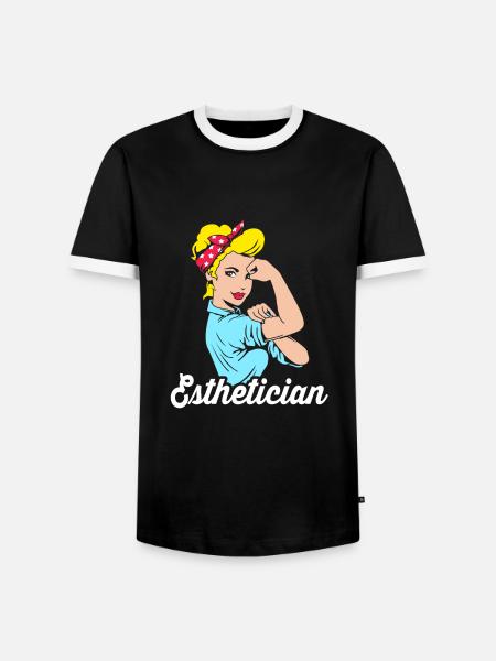 Kosmetikerin - Männer Kontrast-T-Shirt - Schwarz/Weiß