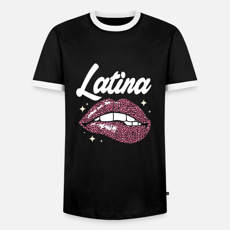 Latina Mutter - Männer Kontrast-T-Shirt - Schwarz/Weiß