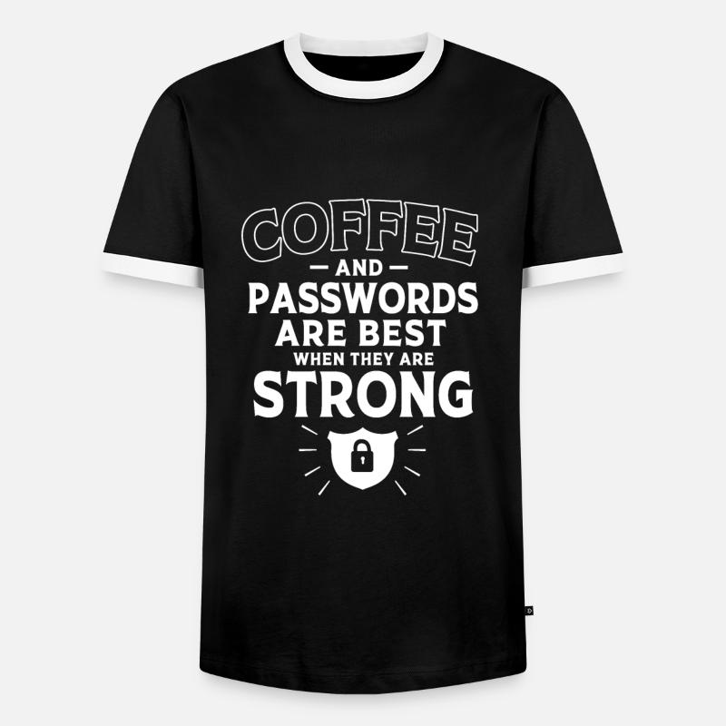 Cyber programmeur cybersécurité Hacker - T-shirt contrasté Homme - noir/blanc