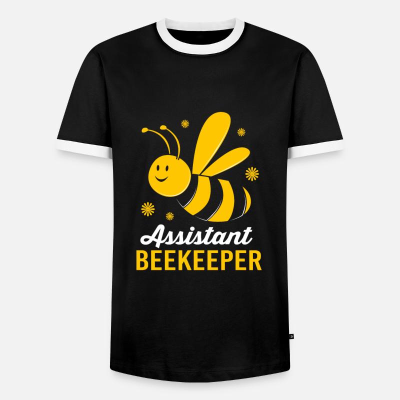 Beekeeper - Men's Ringer Shirt - black/white