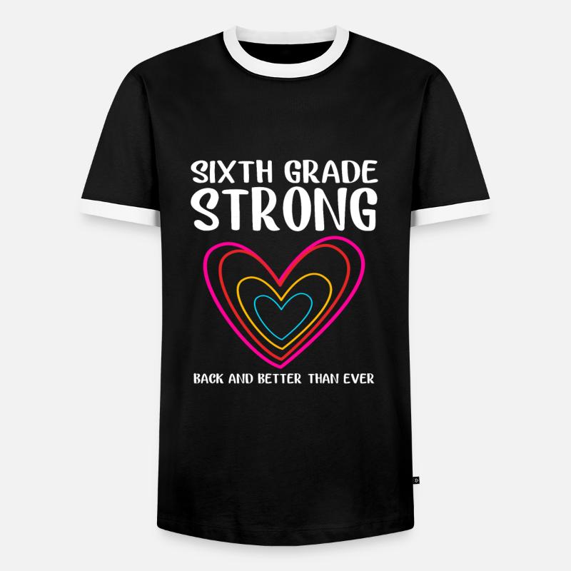 6th Grade - Men's Ringer Shirt - black/white