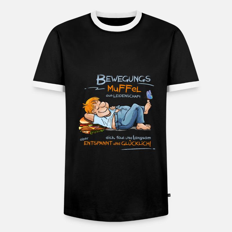 Couch potatoes - Men's Ringer Shirt - black/white