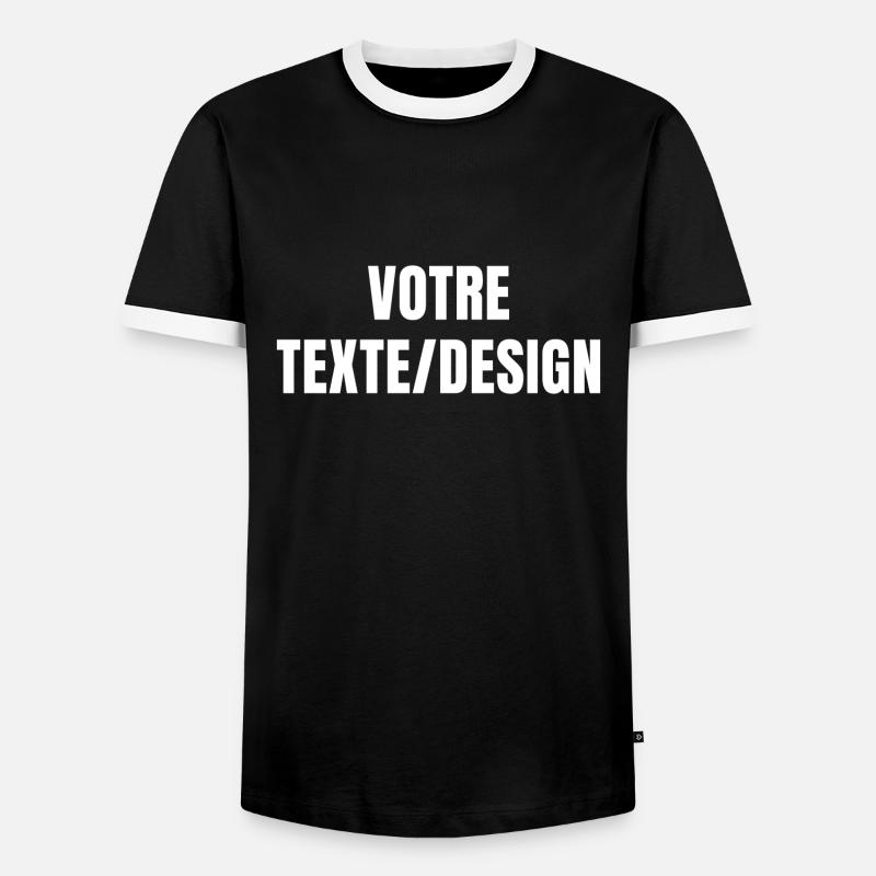 Geschenk-Idee Personalisierte - Männer Kontrast-T-Shirt - Schwarz/Weiß
