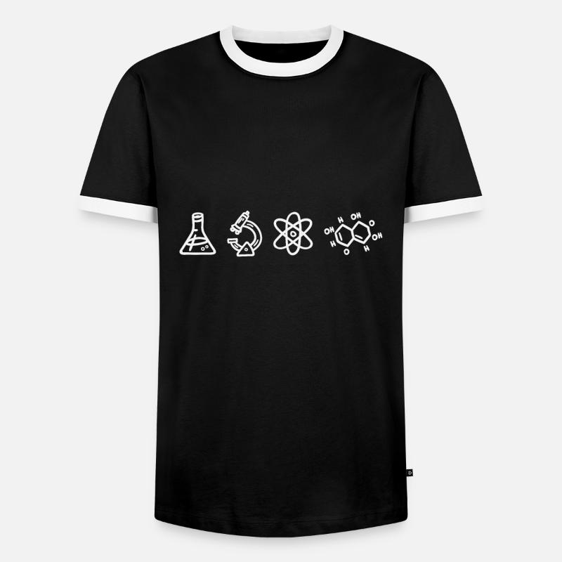 Science Elements - Men's Ringer Shirt - black/white