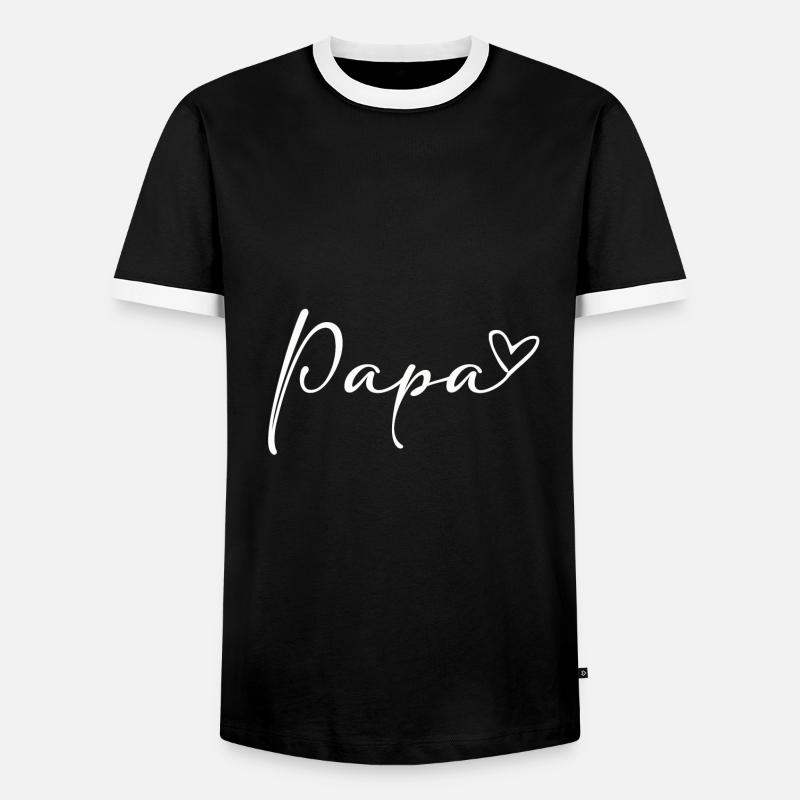 Bester Papa - Männer Kontrast-T-Shirt - Schwarz/Weiß