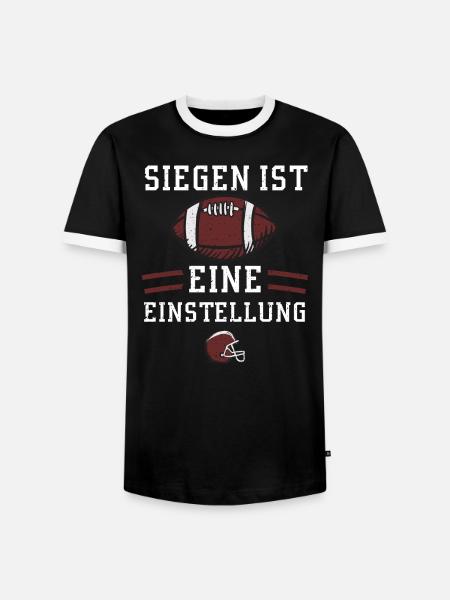 Siegen ist eine Einstellung - Männer Kontrast-T-Shirt - Schwarz/Weiß