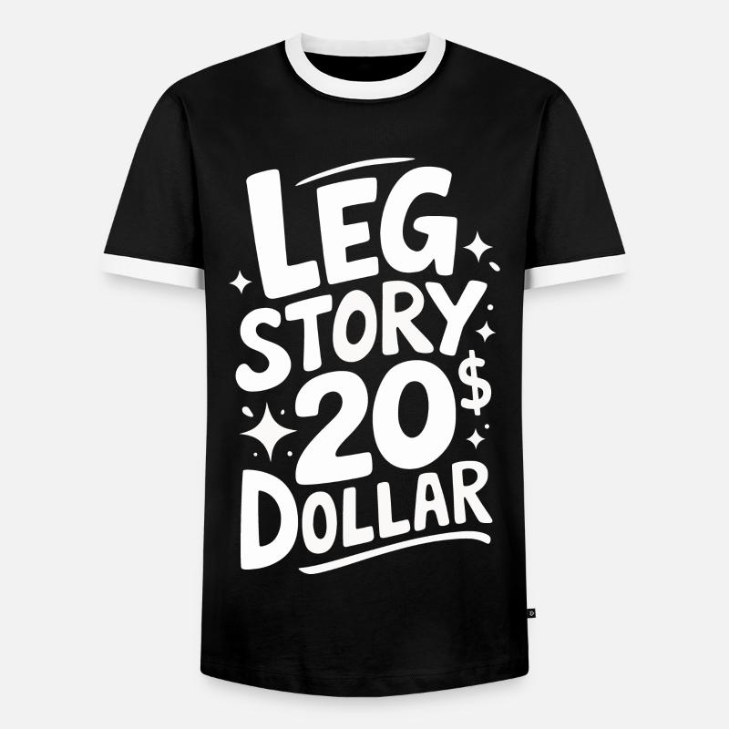 Amputation Disability - Men's Ringer Shirt - black/white