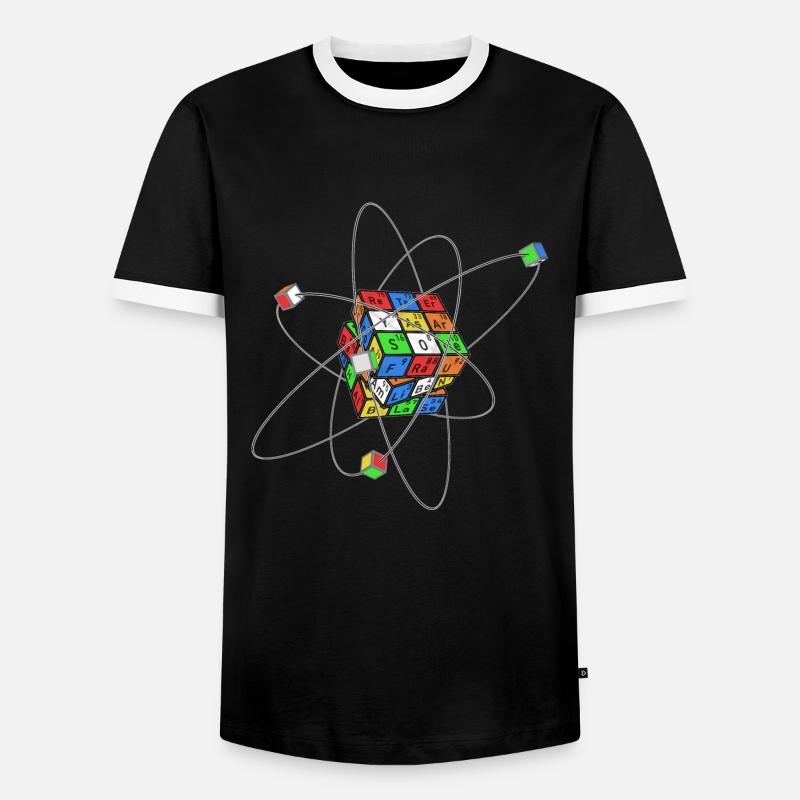 Elemental Cube - Men's Ringer Shirt - black/white
