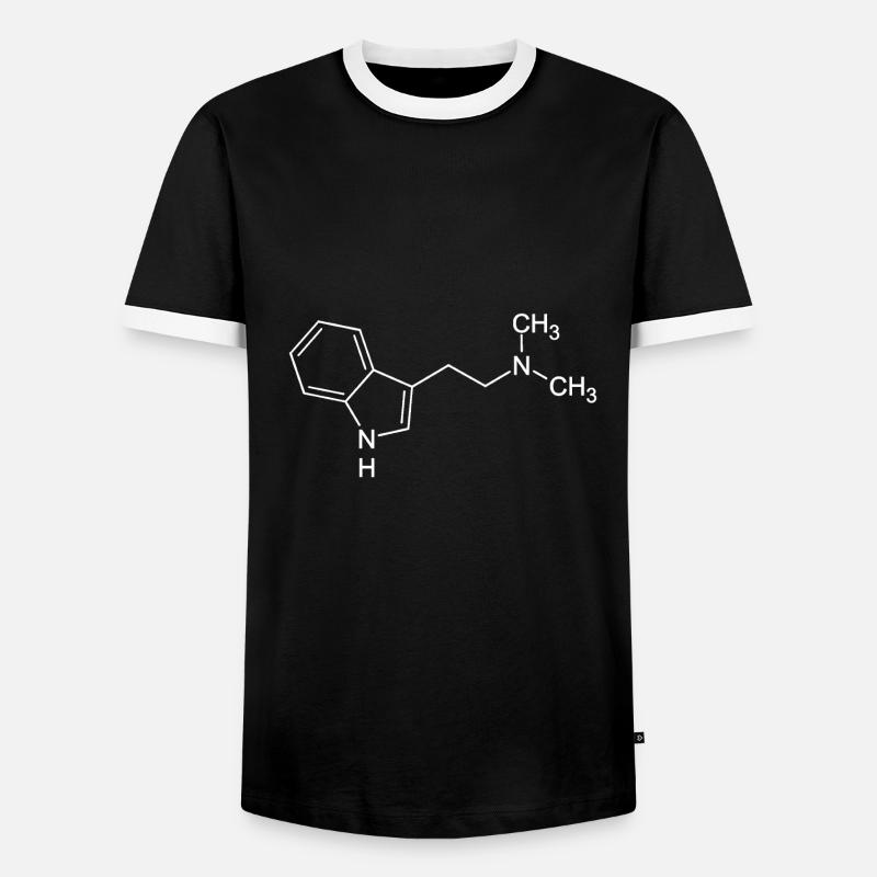 DMT - Männer Kontrast-T-Shirt - Schwarz/Weiß
