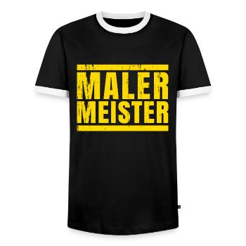 Maler Malermeister Meister Geschenk - Männer Kontrast-T-Shirt - Schwarz/Weiß - Vorne - AI Model Female 172 light (172cm) & AI Model Male 178 light (178cm)