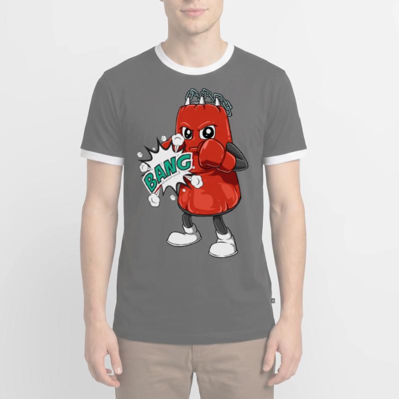 Boxe boxe boxe boxe de boxe de boxe pour un T-shirt contrasté Homme