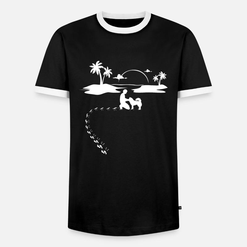 Nice Eurasian gift - Men's Ringer Shirt - black/white