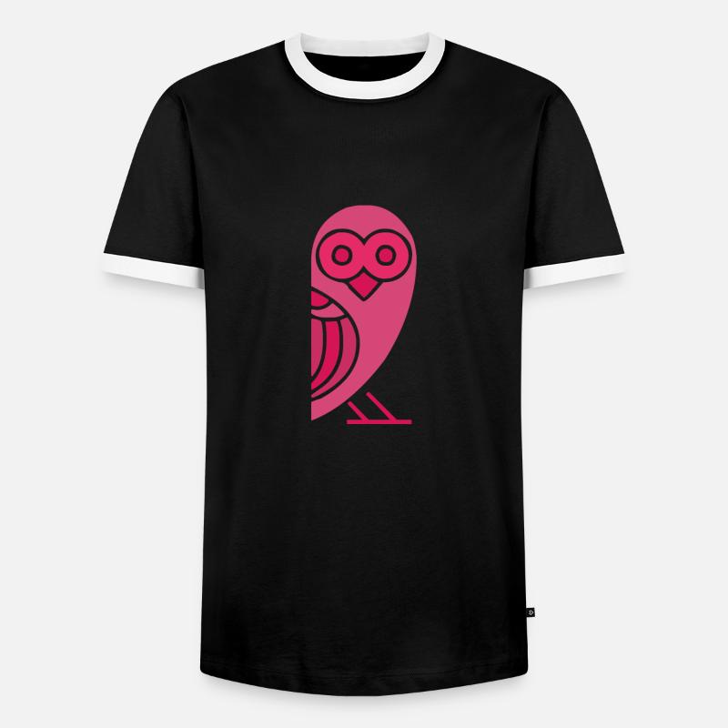 Owls chicks - Men's Ringer Shirt - black/white