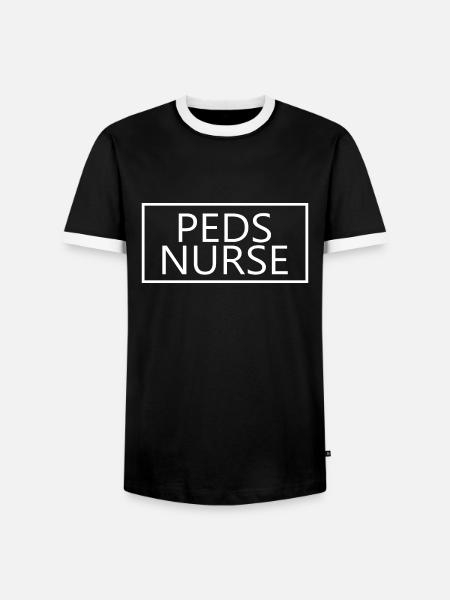 PEDS Krankenschwester stolze Krankenpflegeschülerin - Männer Kontrast-T-Shirt - Schwarz/Weiß