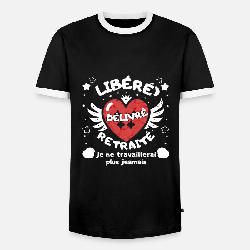 RELEASED ISSUED RETIRED - Men's Ringer Shirt - black/white