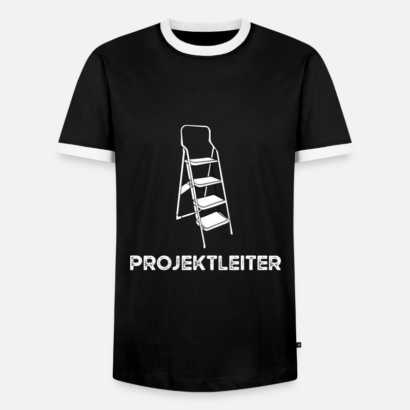 Projektleiter Projekt Manager Leiter Büroleiter - Männer Kontrast-T-Shirt - Schwarz/Weiß