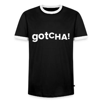Gotcha Graphique - T-shirt contrasté Homme - noir/blanc - Devant - AI Model Female 172 light (172cm) & AI Model Male 178 light (178cm)