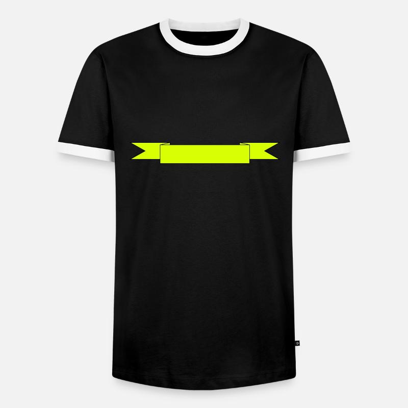Spruchband - Männer Kontrast-T-Shirt - Schwarz/Weiß