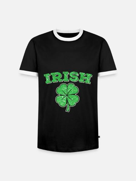 Irland irisch Ire - Männer Kontrast-T-Shirt - Schwarz/Weiß