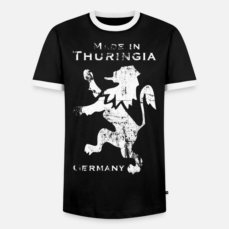 Made in Thuringia - Men's Ringer Shirt - black/white