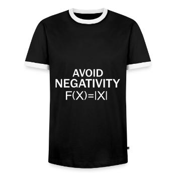 Math gift nerd teacher math teacher math - Men's Ringer Shirt - black/white - Front - AI Model Female 172 light (172cm) & AI Model Male 178 light (178cm)