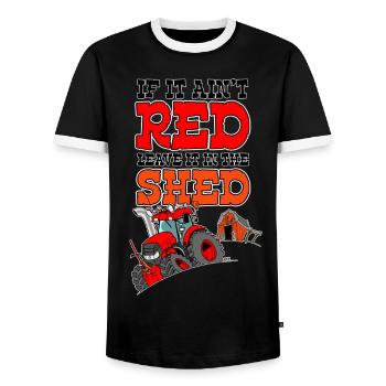 Si elle laisse rouge aint dans le bo blanc Nosky hangar - T-shirt contrasté Homme - noir/blanc - Devant - AI Model Female 172 light (172cm) & AI Model Male 178 light (178cm)