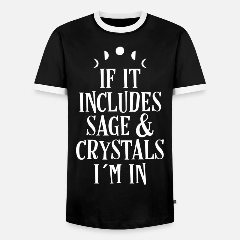 Witch - Men's Ringer Shirt - black/white