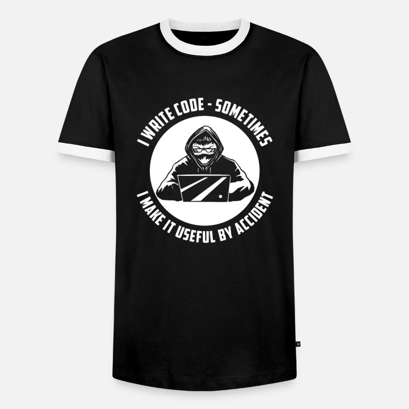 Programmierer Coder Software Entwickler - Männer Kontrast-T-Shirt - Schwarz/Weiß