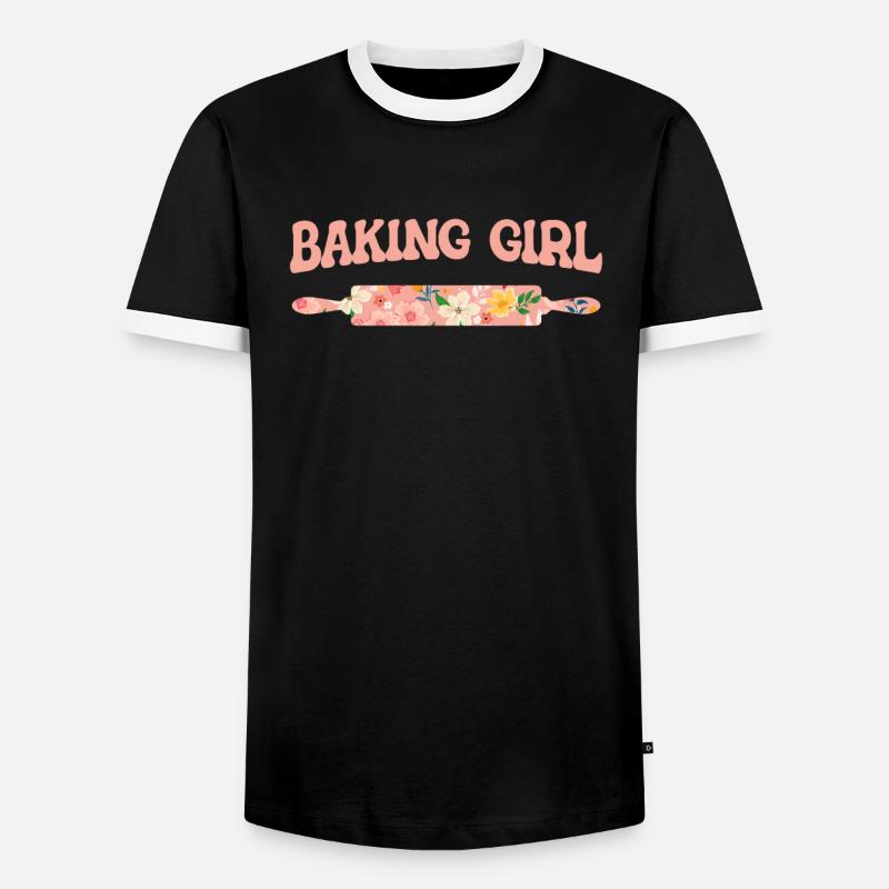 Bäcker Backen Konditor - Männer Kontrast-T-Shirt - Schwarz/Weiß