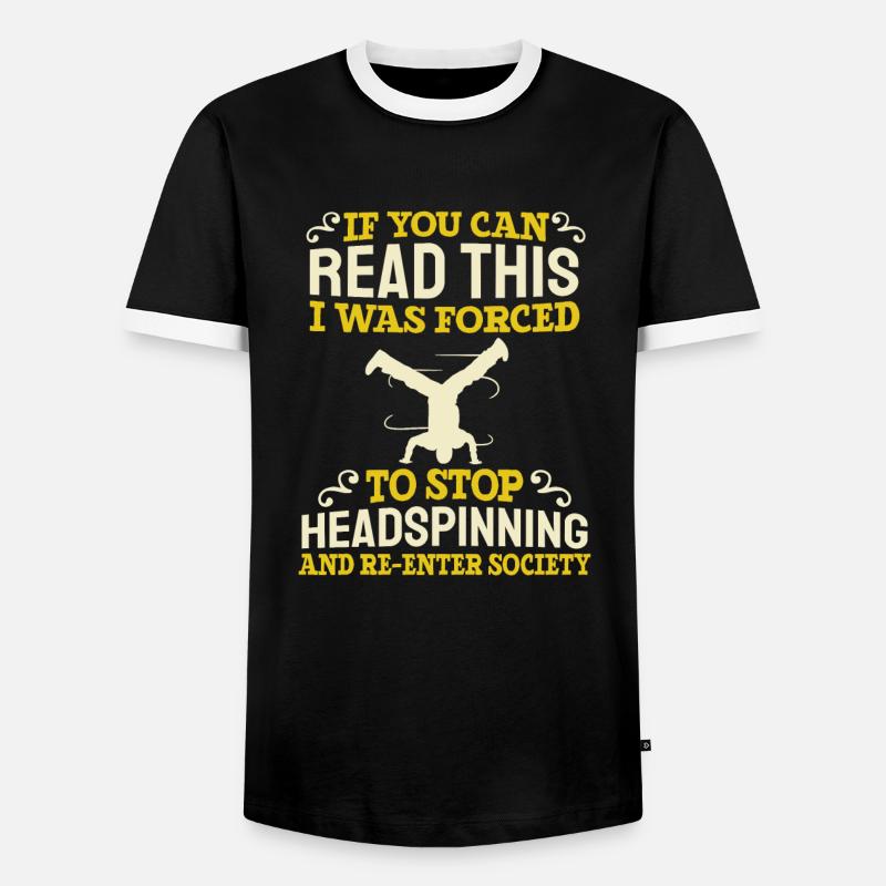 Breakdance Breakdancer Breakdancing - Men's Ringer Shirt - black/white