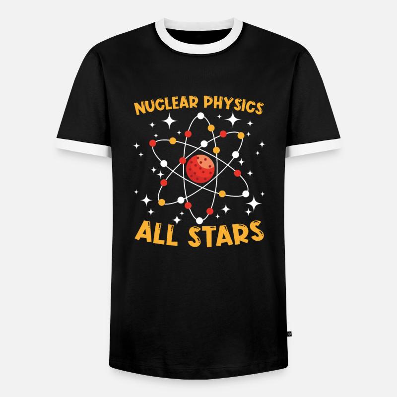 Physics Physicist - Men's Ringer Shirt - black/white