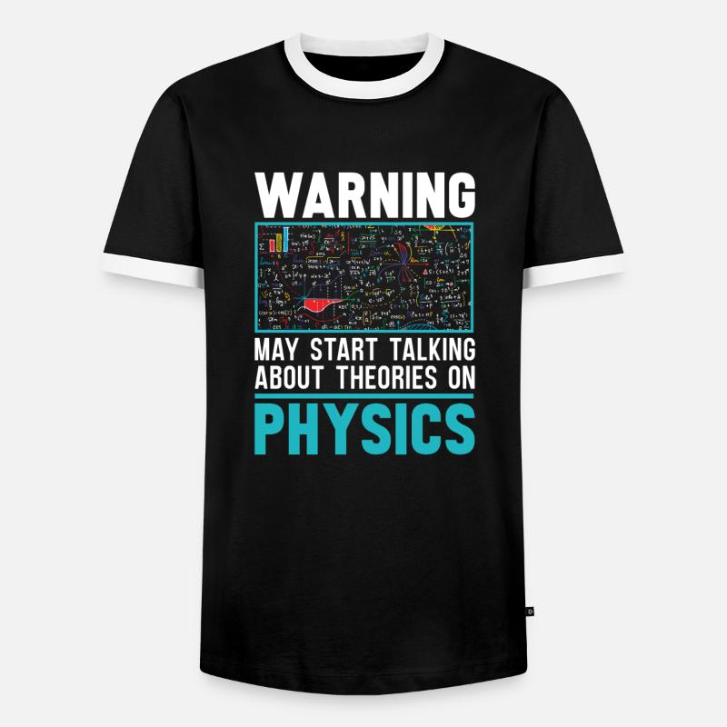 Physics Physicist - Men's Ringer Shirt - black/white