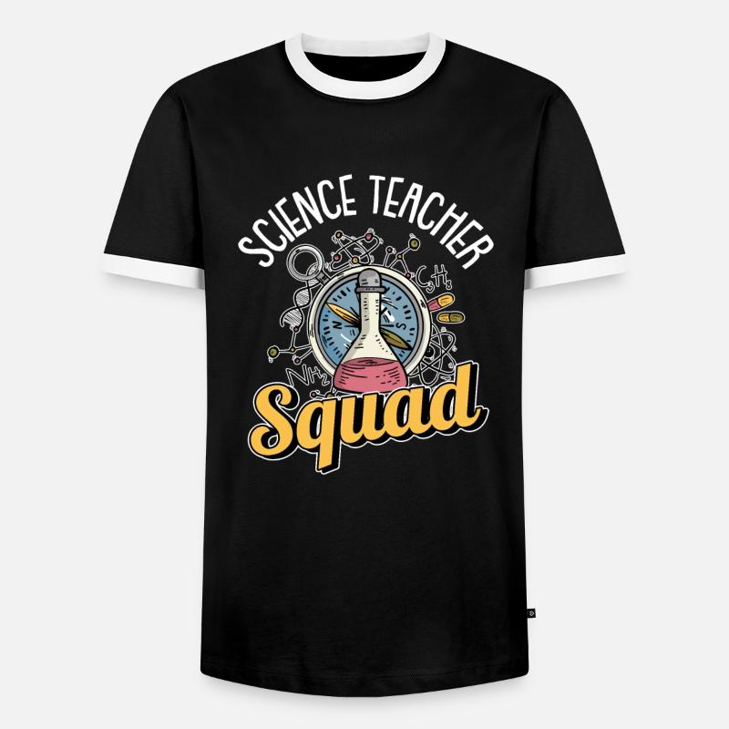 Science Scientist - Men's Ringer Shirt - black/white