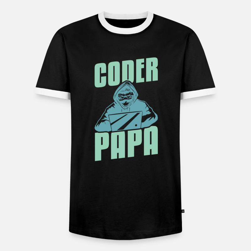 Programmer Coder Software Developer - Men's Ringer Shirt - black/white