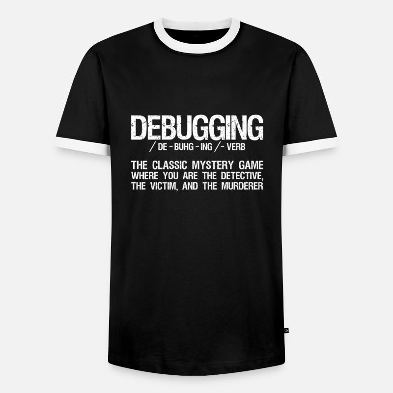 Programmer Coder Software Developer - Men's Ringer Shirt - black/white