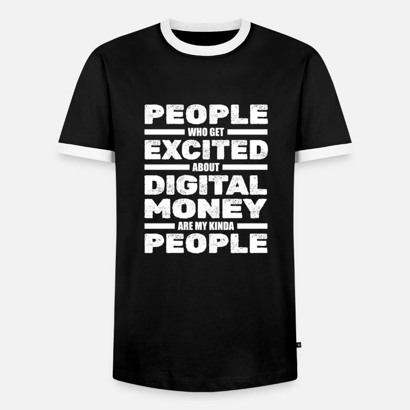 Kryptowährung Krypto Crypto Trader - Männer Kontrast-T-Shirt - Schwarz/Weiß